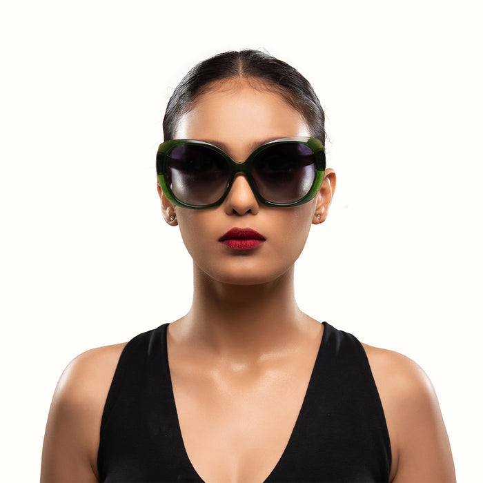 Althea Women's Grey Butterfly Sunglasses