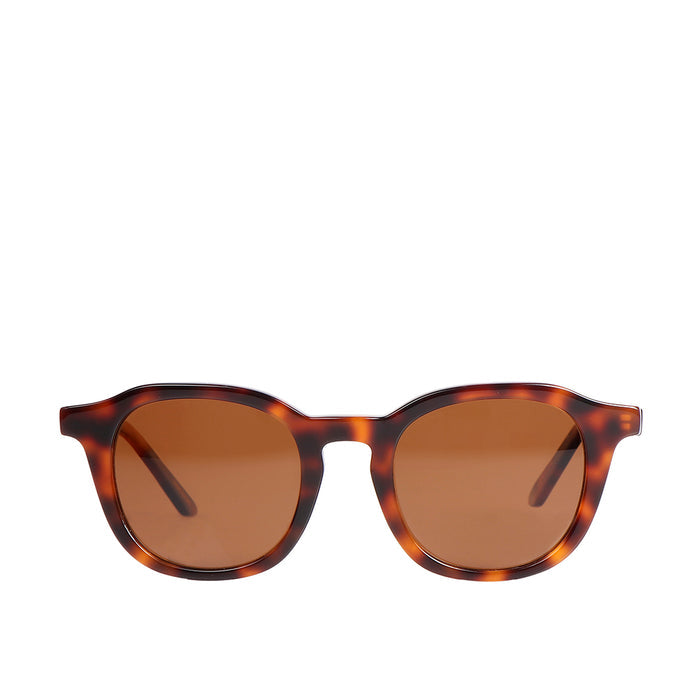 Amalfi Unisex Brown Round Sunglasses