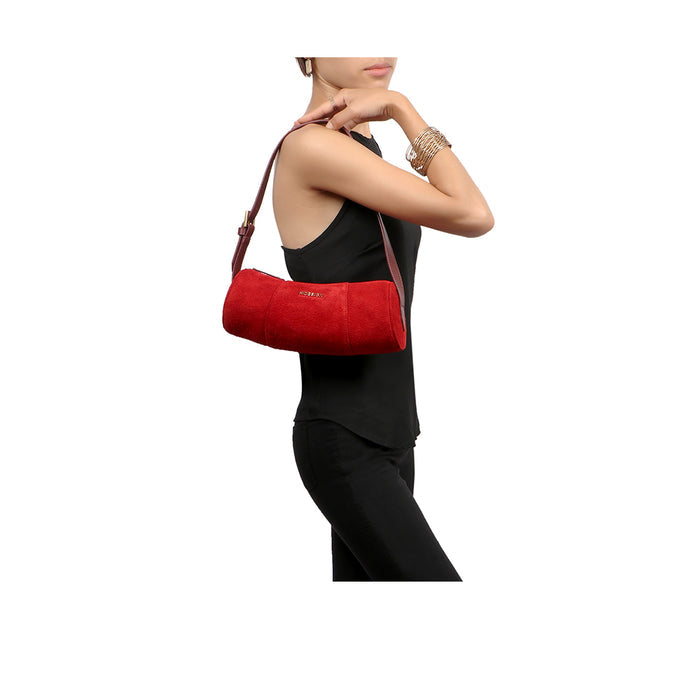 Amy 01 Red Leather Shoulder Bag