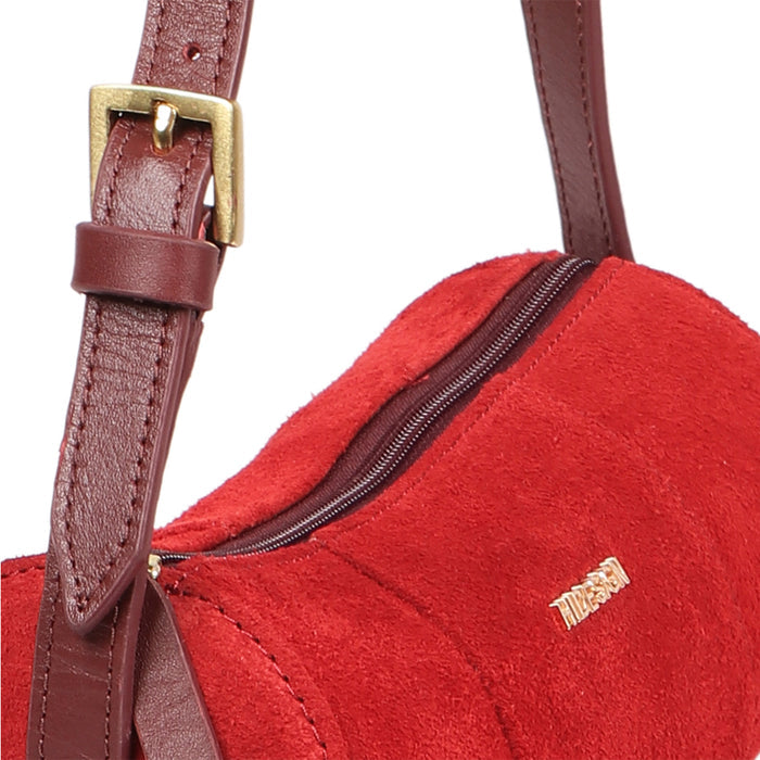 Amy 01 Red Leather Shoulder Bag