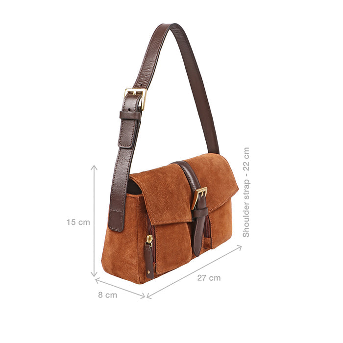 Amy 02 Tan Leather Baguette