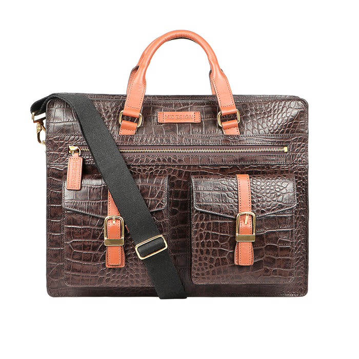Anaheim Brown Leather  Briefcase