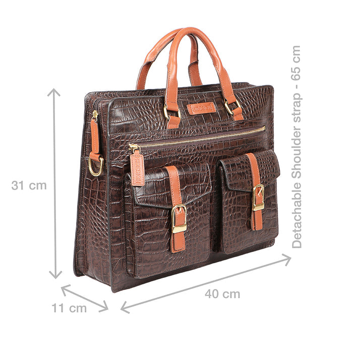 Anaheim Brown Leather  Briefcase