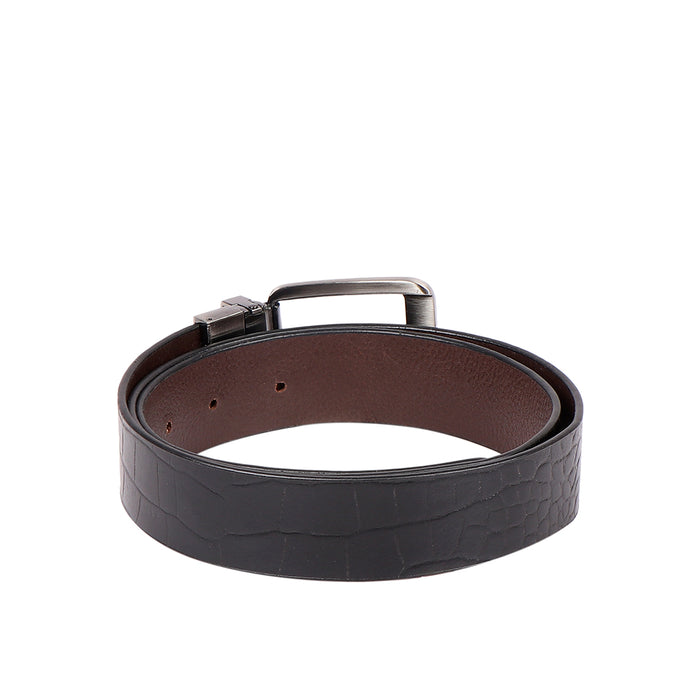Andes 01 Men's Black Reversible Leather Belt
