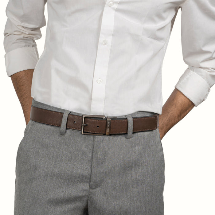 Andes 03 Men's Black Reversible Leather Belt