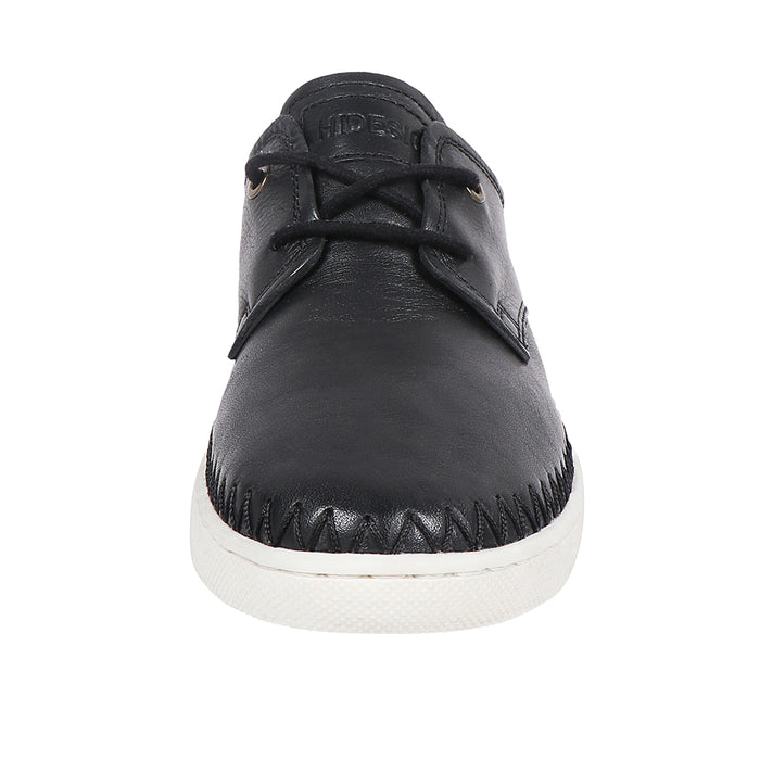 Andes Women's Black Leather Lace Up Shoes