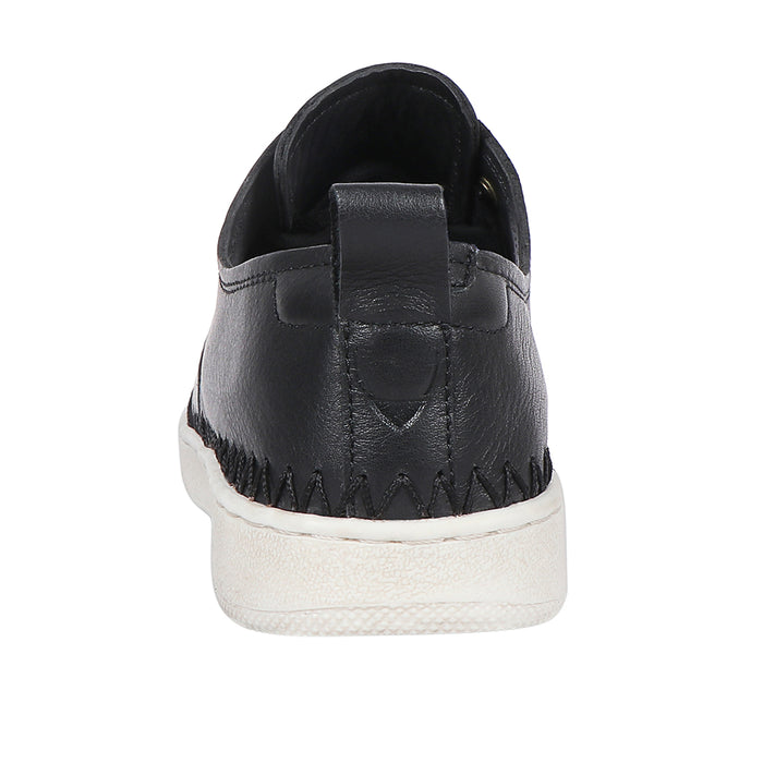 Andes Women's Black Leather Lace Up Shoes