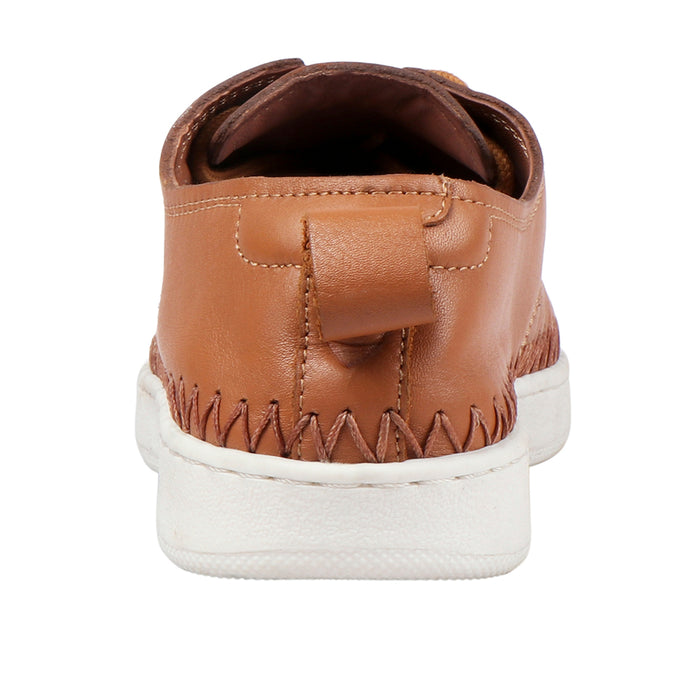 Andes Women's Tan Leather Lace Up Shoes
