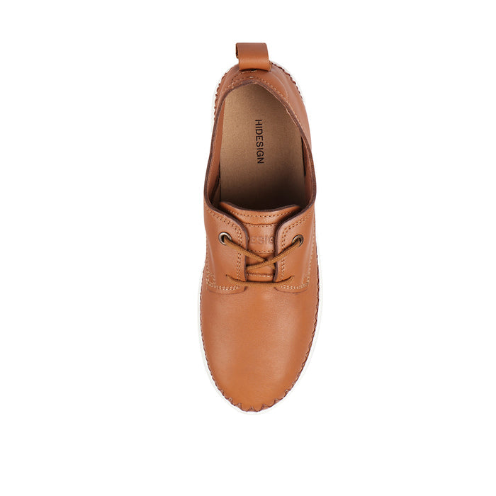 Andes Women's Tan Leather Lace Up Shoes
