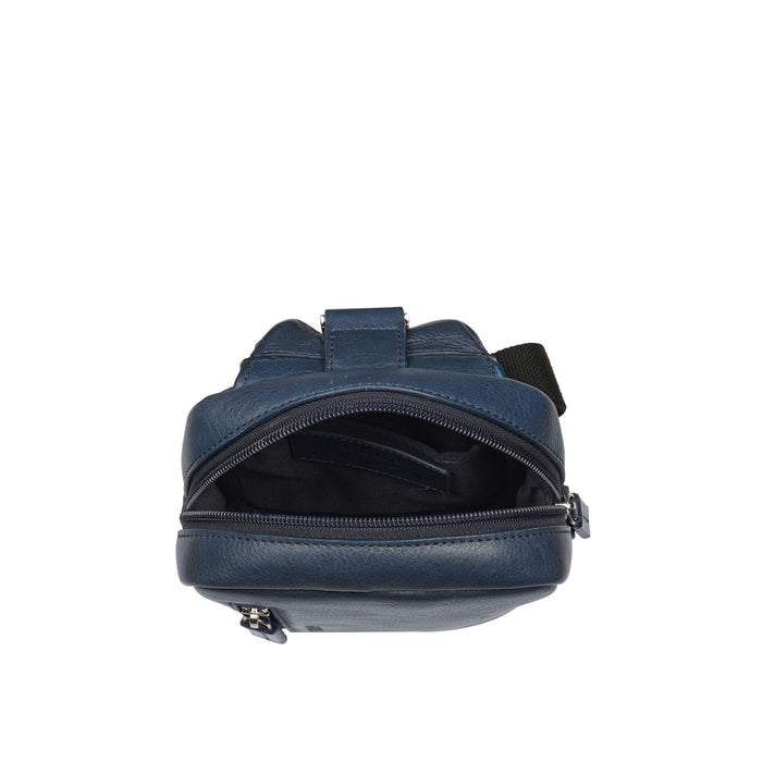 Andover 01 Blue Leather  Crossbody