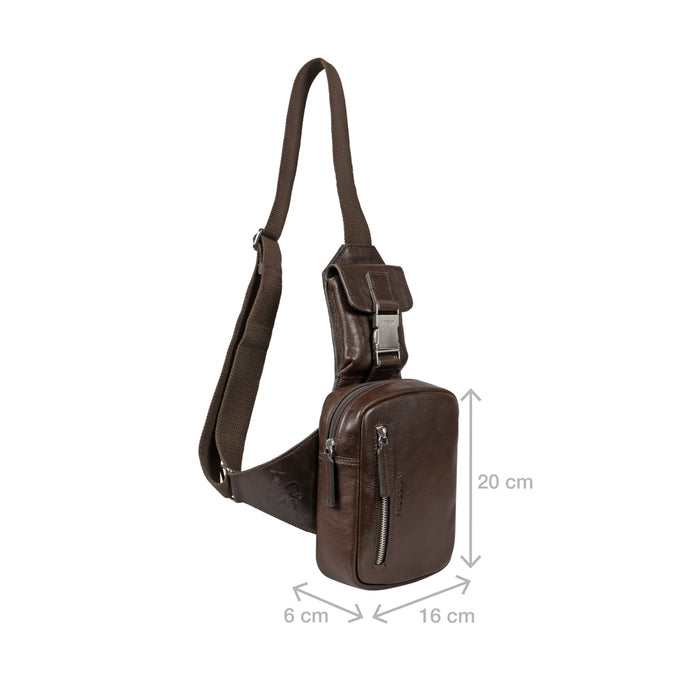 Andover 01 Brown Leather  Crossbody
