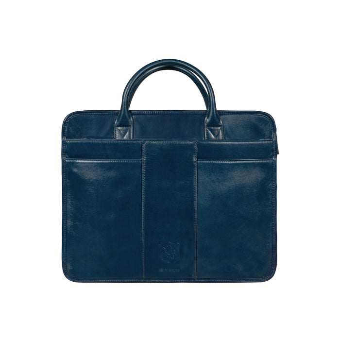 Andover 02 Blue Leather  Briefcase