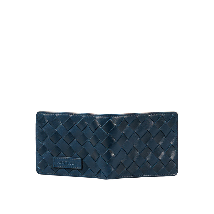 Andover W1 Blue Leather Bi-Fold Wallet