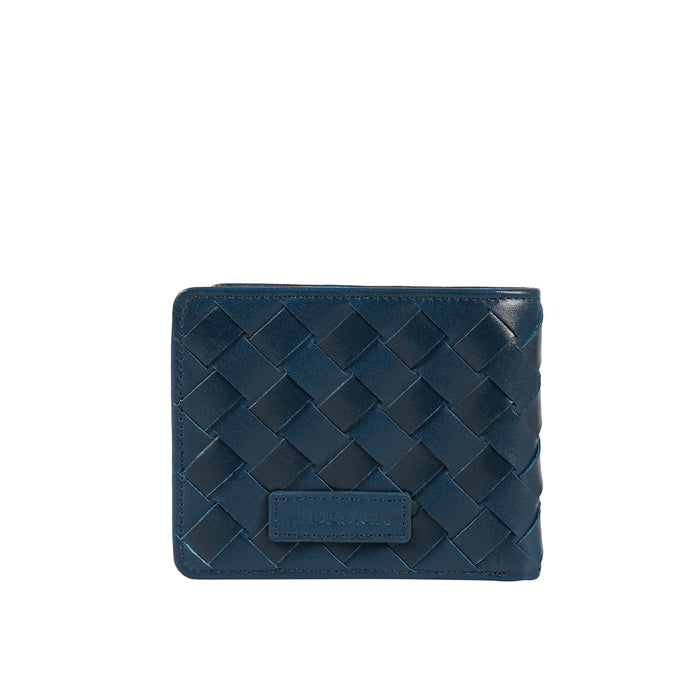 Andover W1 Blue Leather Bi-Fold Wallet