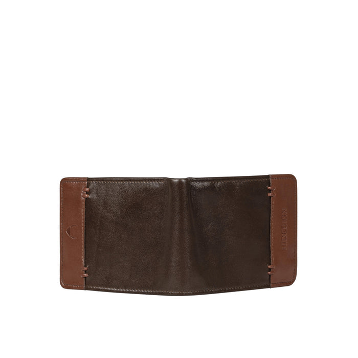 Andover W2 Brown Leather Trifold Wallet
