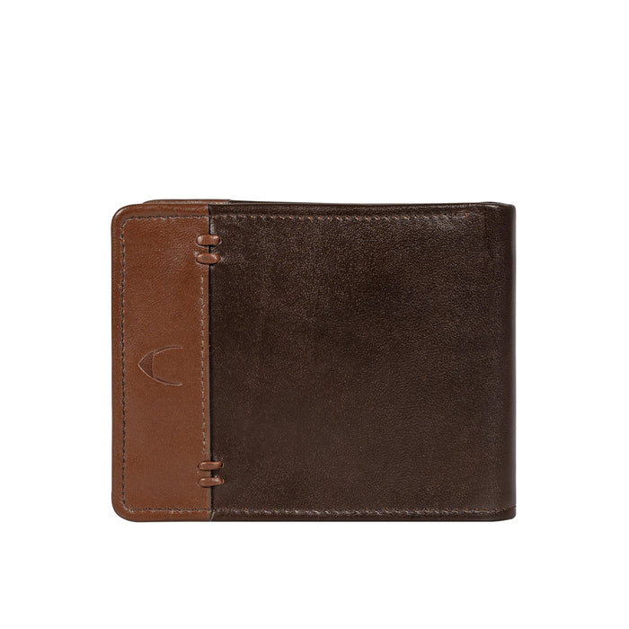 Andover W2 Brown Leather Trifold Wallet