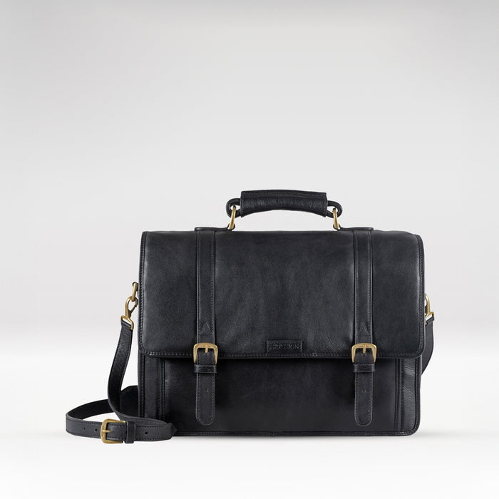 Andre 4215 Black Leather  Briefcase