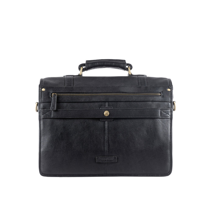 Andre 4215 Black Leather  Briefcase