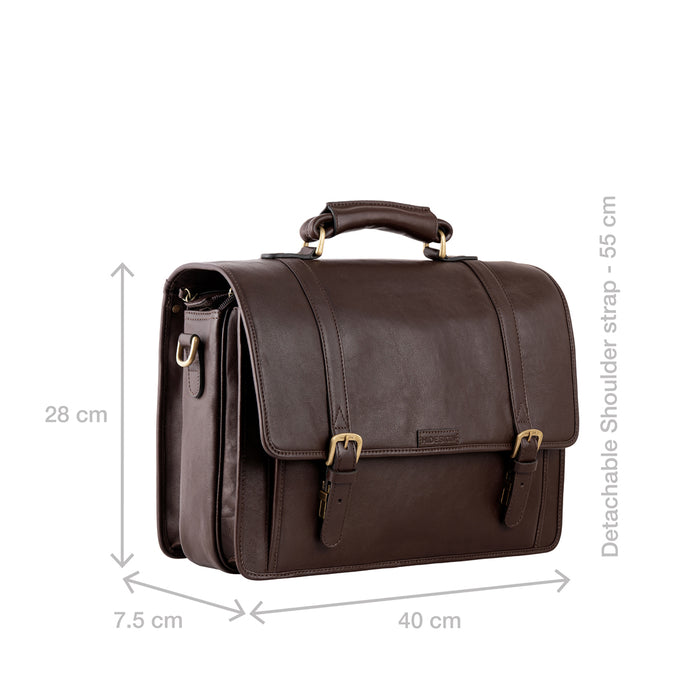 Andre 4215 Brown Leather  Briefcase