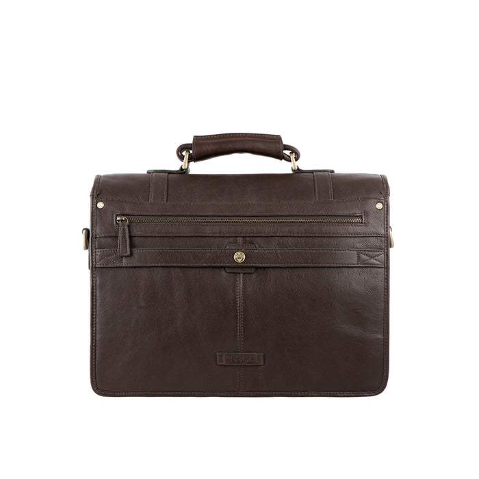 Andre 4215 Brown Leather  Briefcase