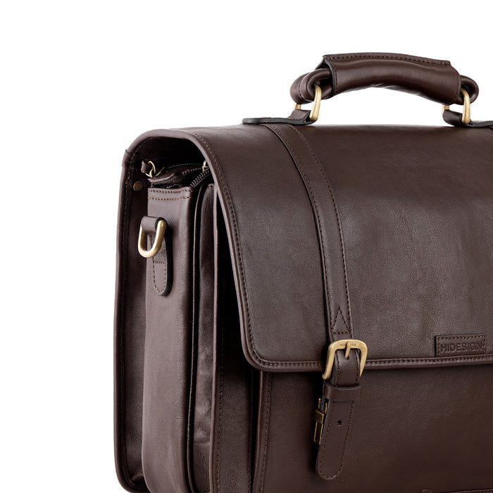 Andre 4215 Brown Leather  Briefcase