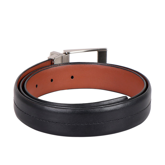 Angus Men's Black Non Reversible Leather Belt
