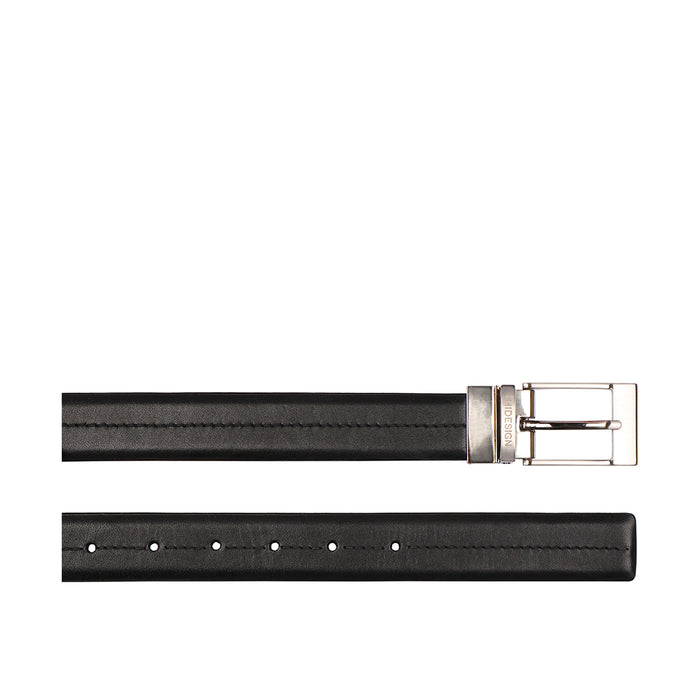 Angus Men's Black Non Reversible Leather Belt