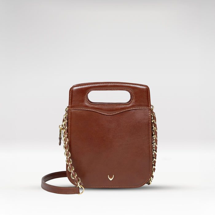 Antoinette 01 Brown Leather Crossbody