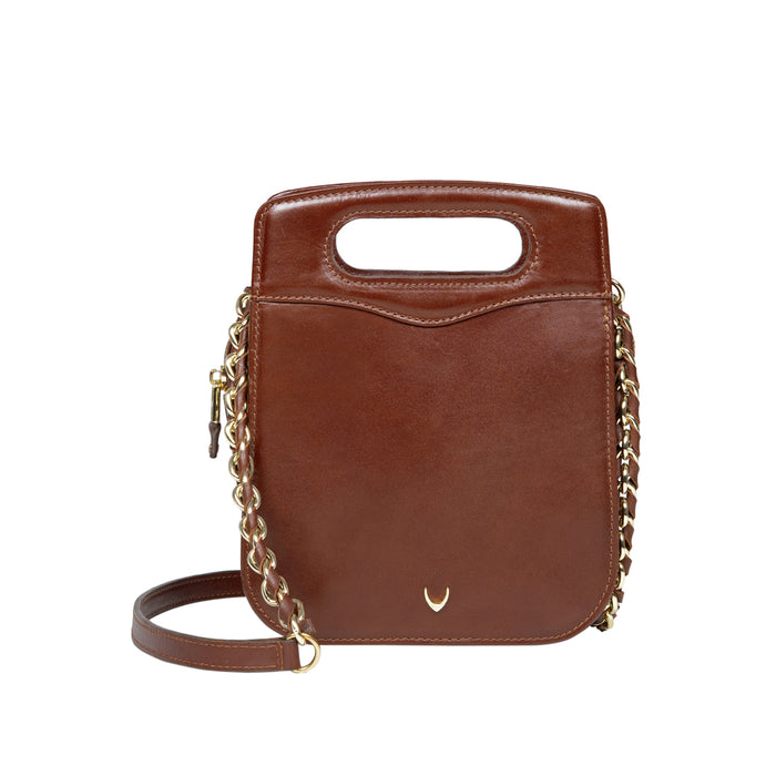 Antoinette 01 Brown Leather Crossbody