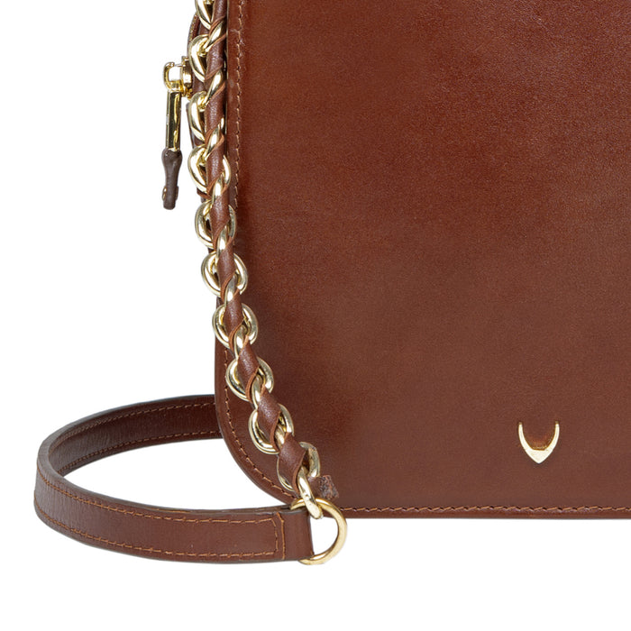 Antoinette 01 Brown Leather Crossbody