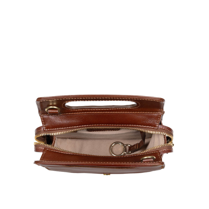 Antoinette 01 Brown Leather Crossbody