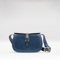 Antoinette 02 Blue Leather Shoulder Bag