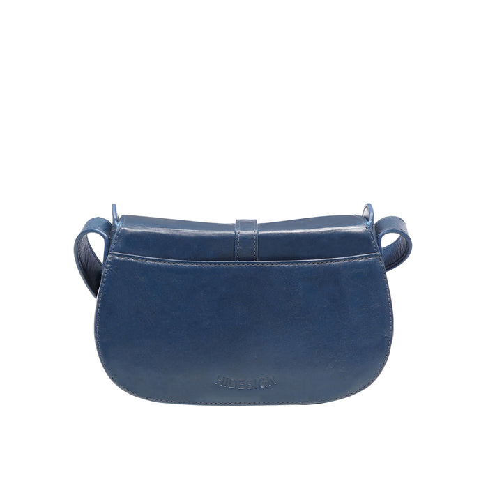 Antoinette 02 Blue Leather Shoulder Bag