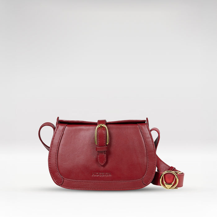 Antoinette 02 Red Leather Shoulder Bag