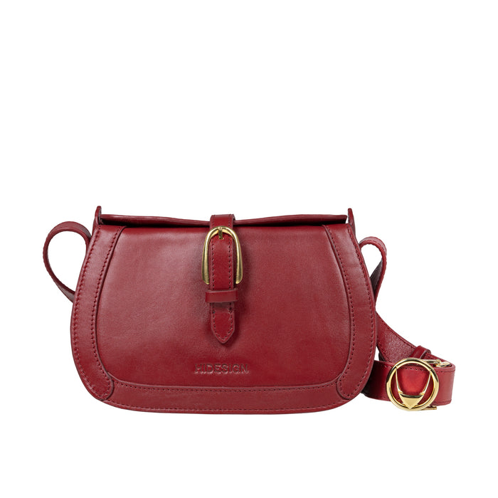 Antoinette 02 Red Leather Shoulder Bag