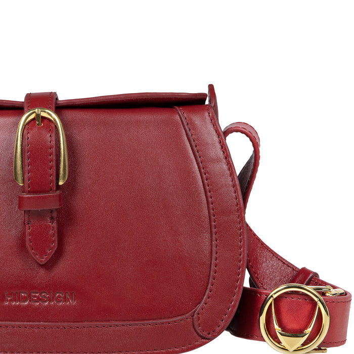 Antoinette 02 Red Leather Shoulder Bag