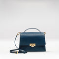 Antoinette 03 Blue Leather Shoulder Bag