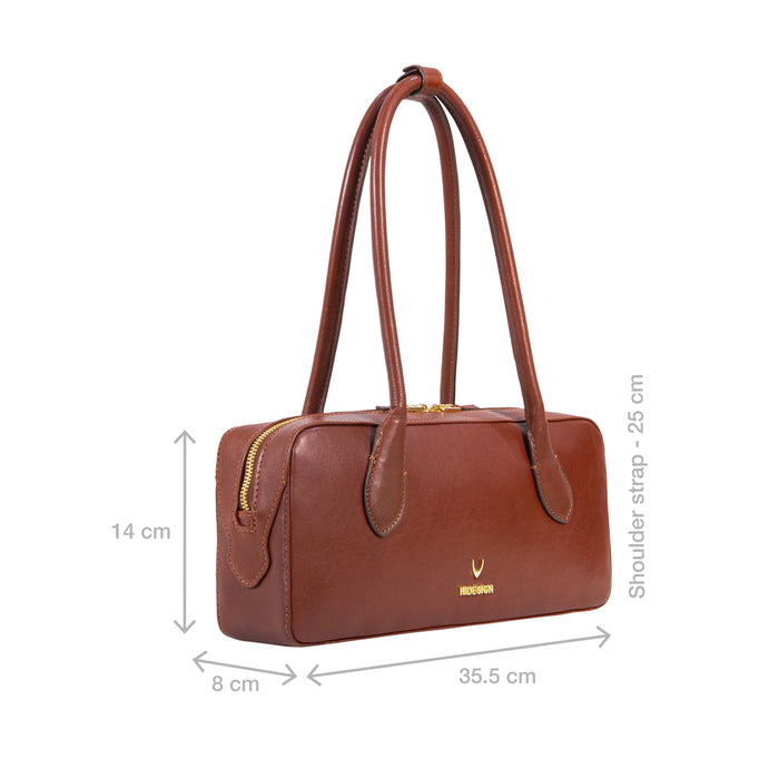 Antoinette 04 Brown Leather Shoulder Bag