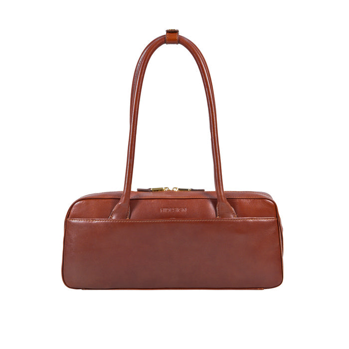 Antoinette 04 Brown Leather Shoulder Bag