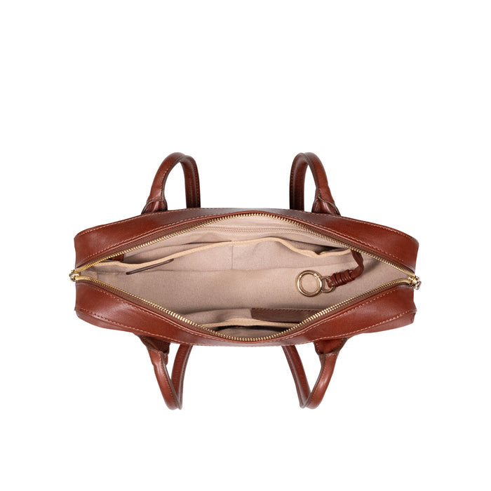 Antoinette 04 Brown Leather Shoulder Bag