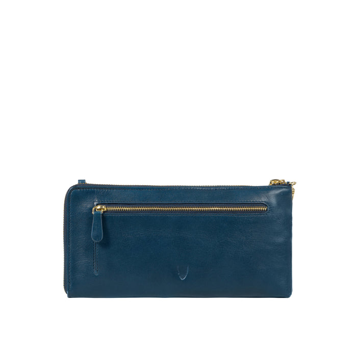 Antoinette W1 Blue Leather Clutch