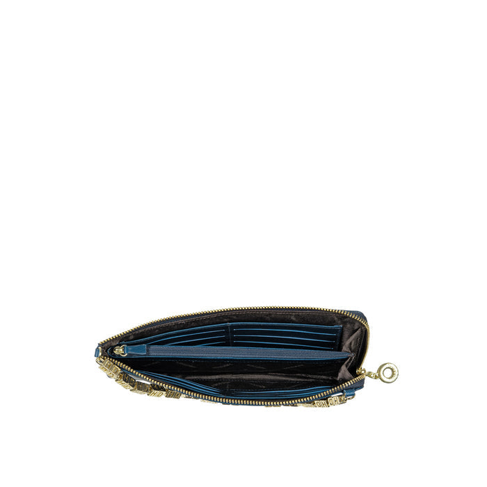 Antoinette W1 Blue Leather Clutch