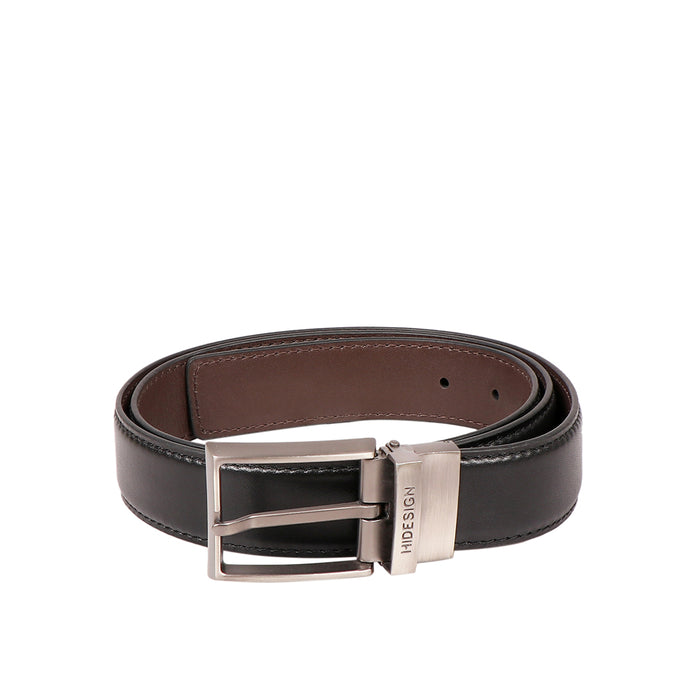Antonio Men's Black Reversible Leather Belt