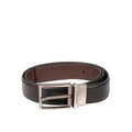 Antonio Men's Black Reversible Leather Belt