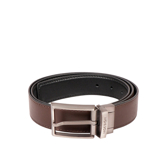 Antonio Men's Black Reversible Leather Belt