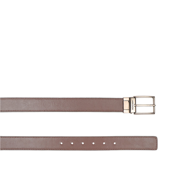 Antonio Men's Black Reversible Leather Belt