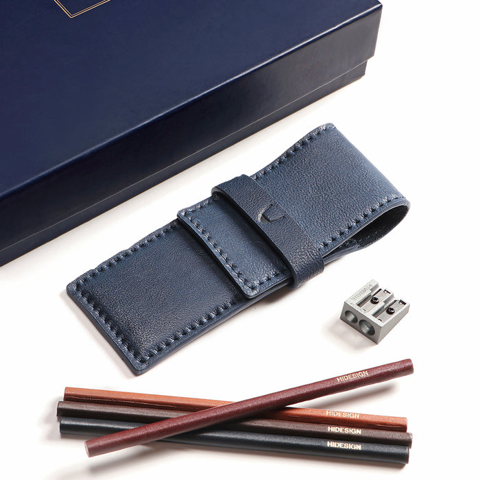 Aragorn Blue Leather Pencil Case