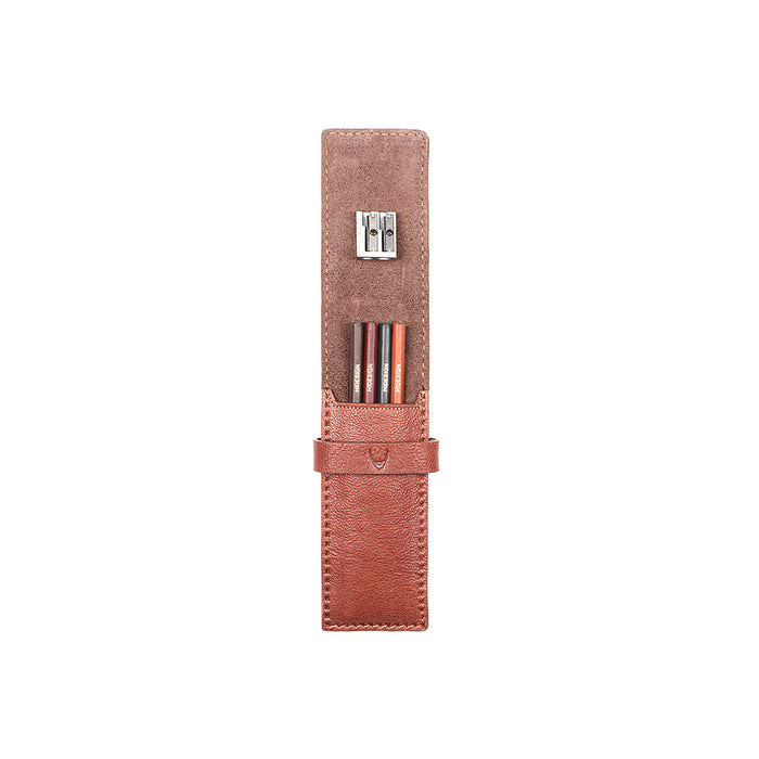 Aragorn Brown Leather Pencil Case