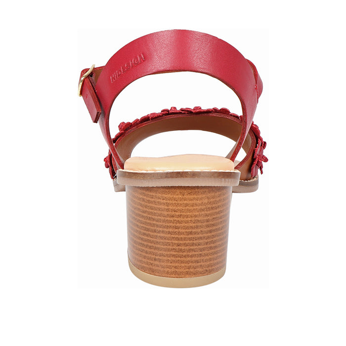 Aretha Women's Marsala Leather Strap Sandals