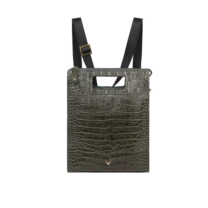 Arica 01 Green Leather Crossbody